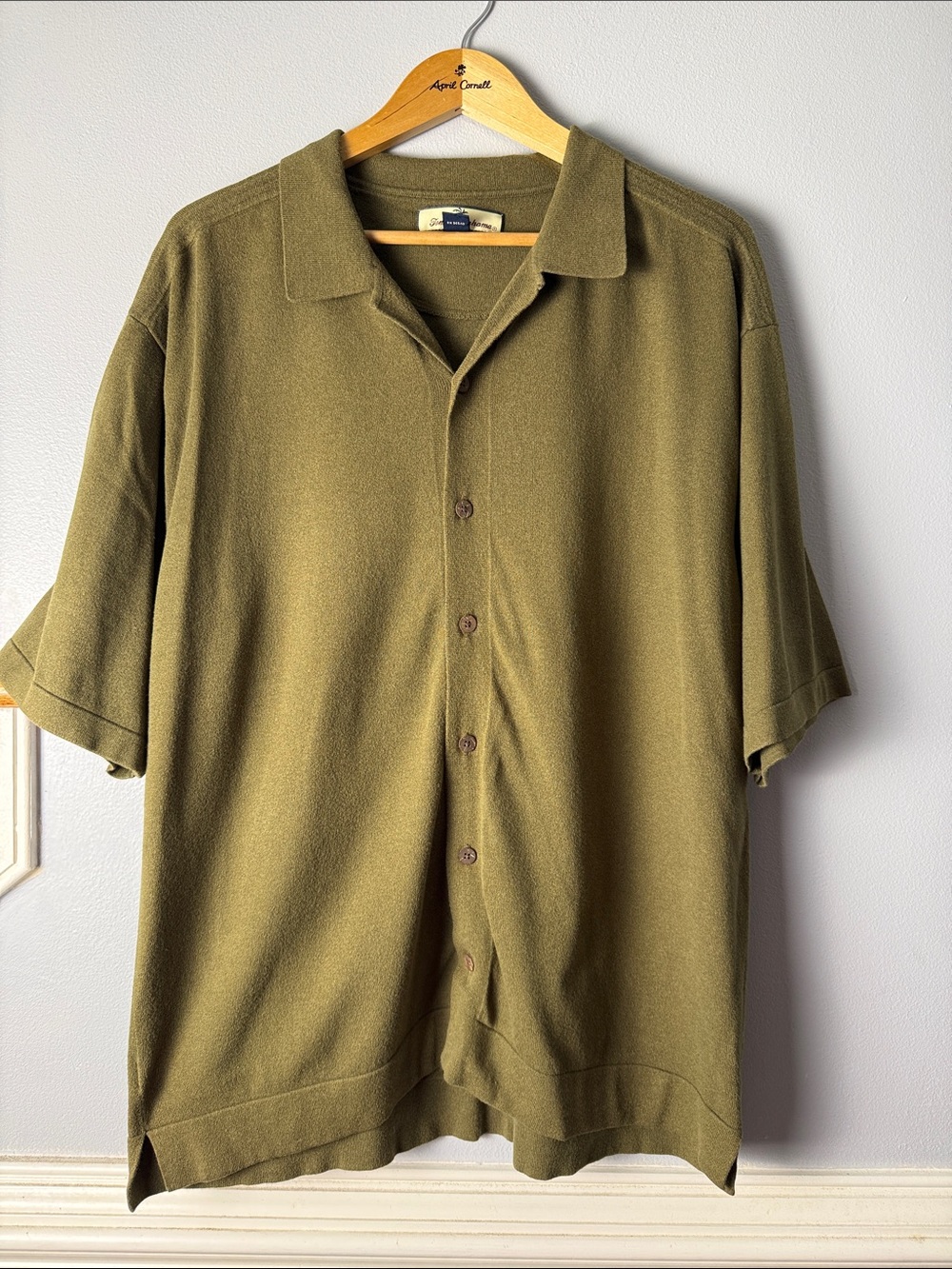 Vintage Tommy Bahama Olive Green Short Sleeve Camp Shirt